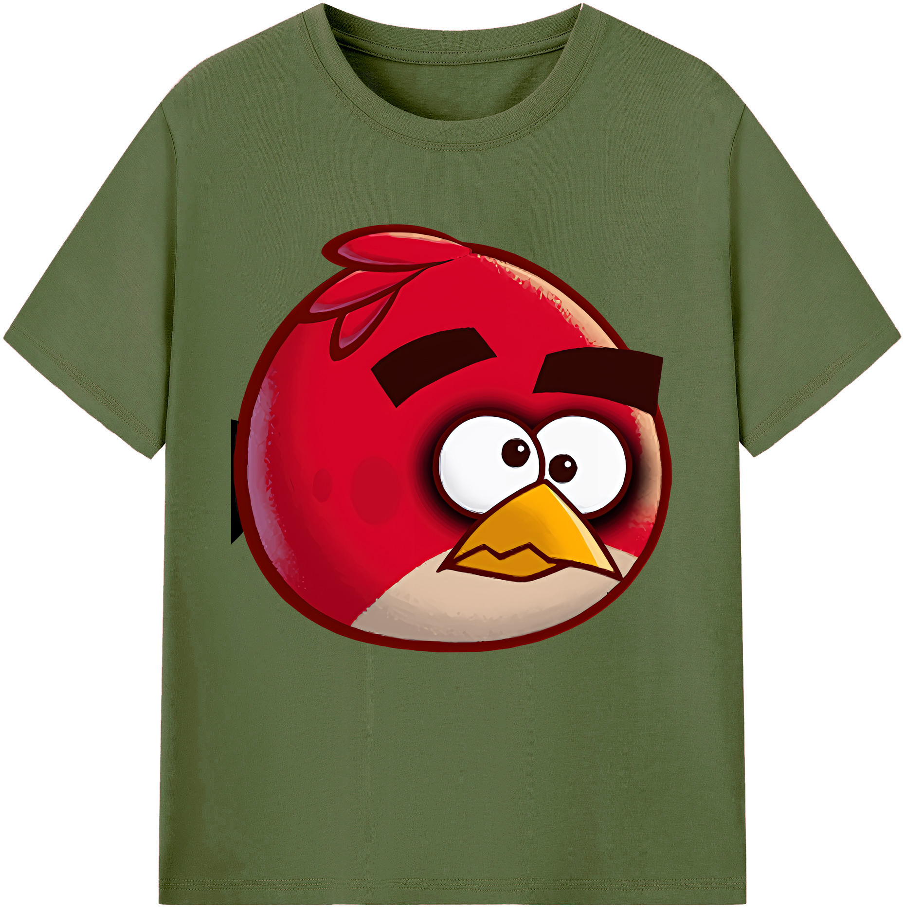 （画像用） Angry Birds アングリーバード 綿100％半袖Tシャツ（フロントプリント）